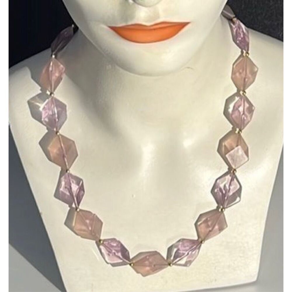 Bundle Sale 3 for $15 | Purple Beaded Necklace | Gold Screw Closure